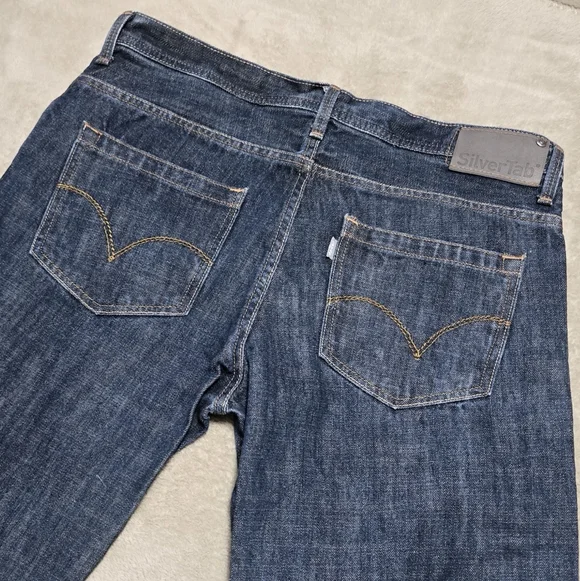 VTG Levi's Silvertab Loose Jeans Mens Sz 36x30(29) Baggy Dark Wash Hip Hop Y2K - Picture 4 of 12